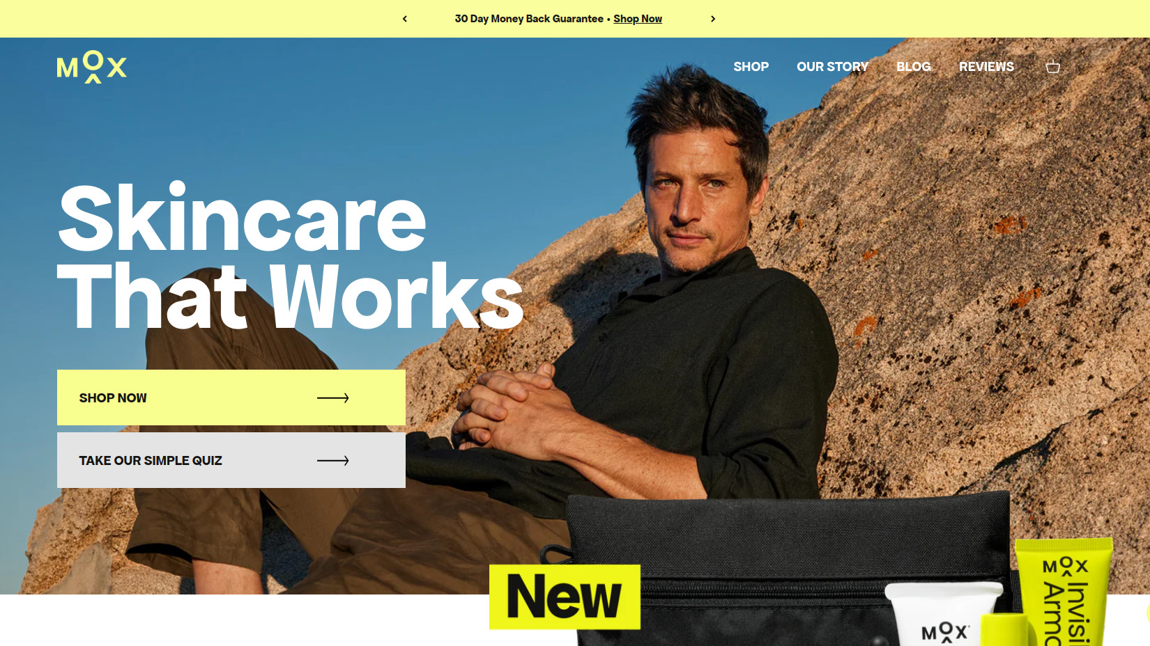 A fresh look for Mox Skincare: Introducing Simon Rex as co‑founder