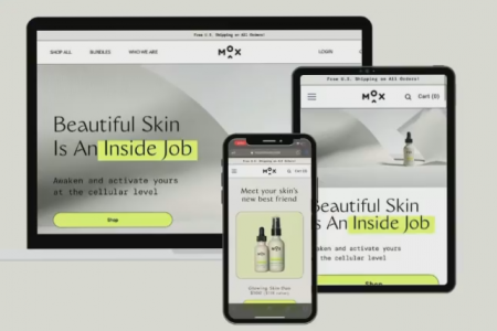 Mox Skincare’s refreshed shop